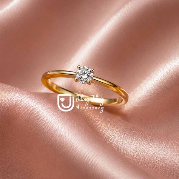 انگشتر تک نگین ژوپینگ کد 021