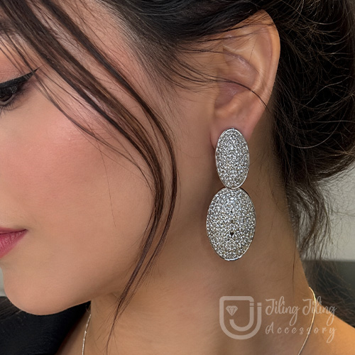 گوشواره آویز جواهری کد2120