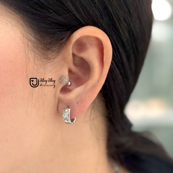 گوشواره حلقه ای ژوپینگ کد0077