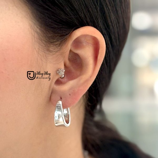 گوشواره حلقه ای ژوپینگ کد0076