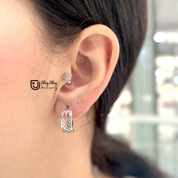 گوشواره حلقه ای ژوپینگ کد0073