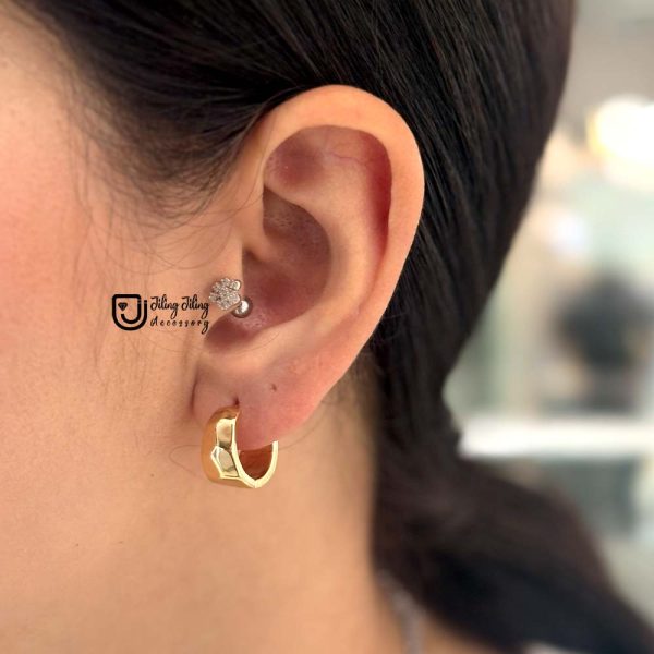 گوشواره حلقه ای ژوپینگ کد0075