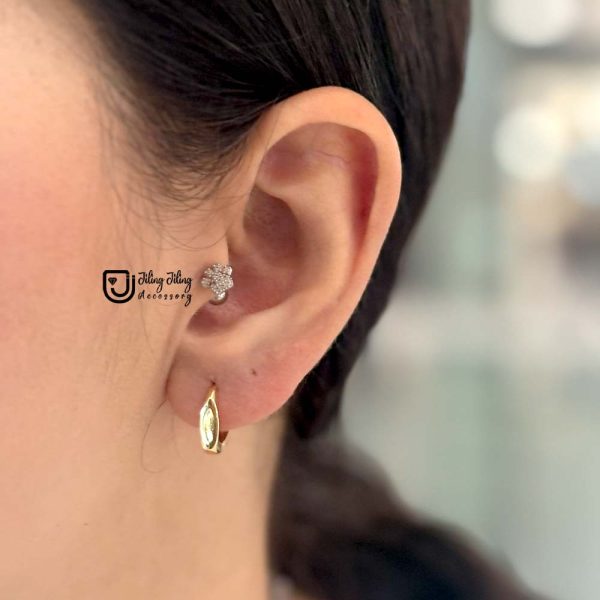 گوشواره حلقه ای ژوپینگ کد0071