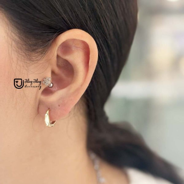 گوشواره حلقه ای ژوپینگ کد0068